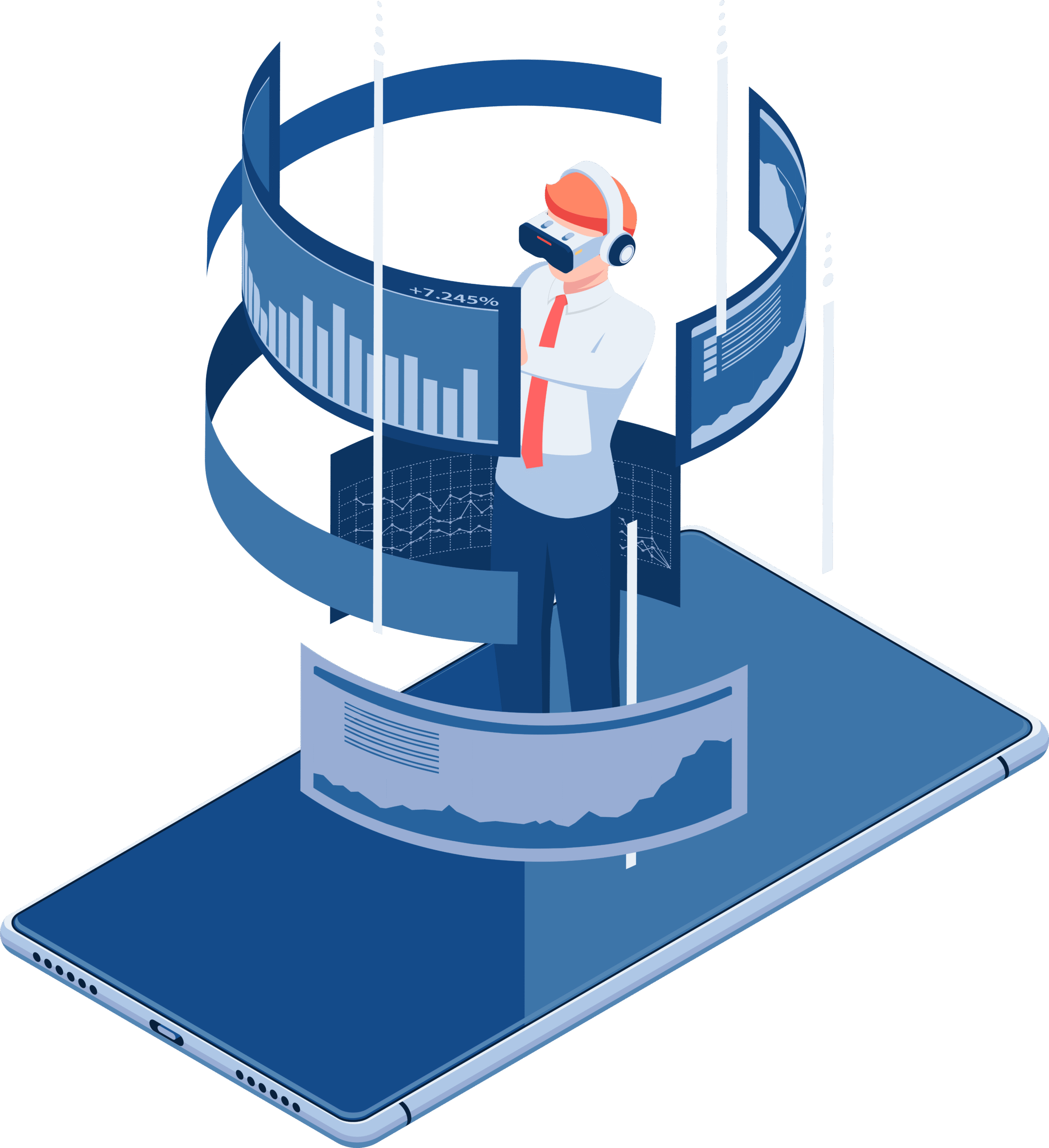 Virtual Tour being built in isometric world